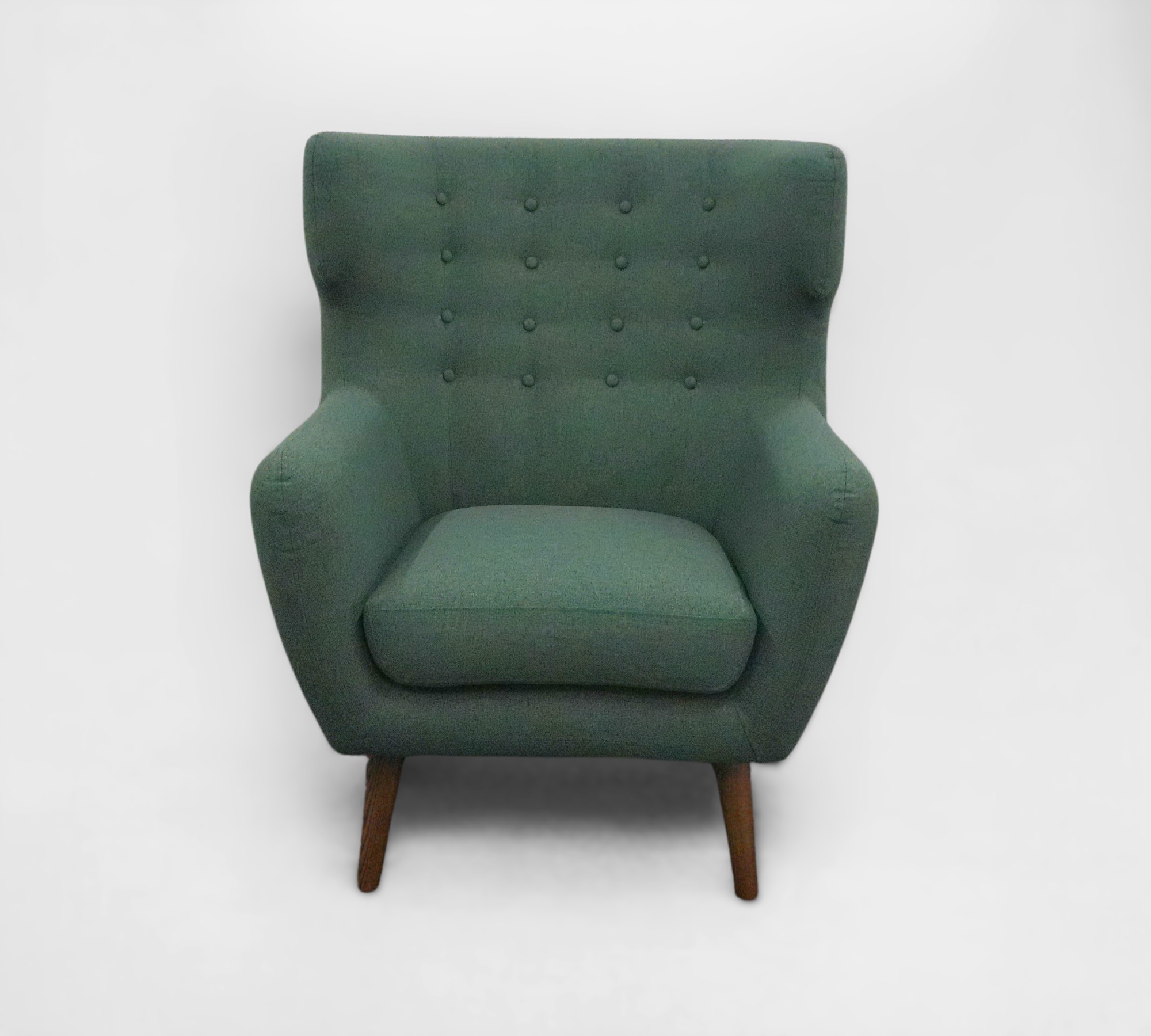 Kubrick Ohrensessel Eschenholz Textil Grun